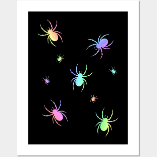 CREEPY Crawly Happy Halloween Spider Posters and Art